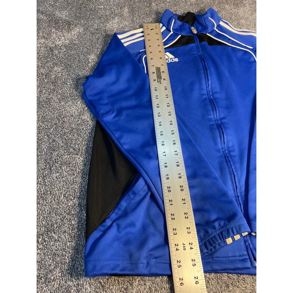 Adidas Kids Blue Black Climacool Full Zip Track Jacket XL 15-16Y
